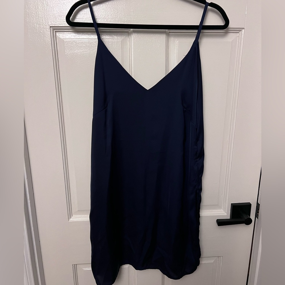 Annix navy dress with high side slits